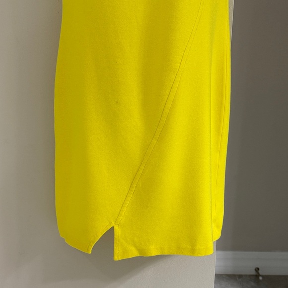 St. John Bright Yellow Asymmetrical Dress - Picture 6 of 15